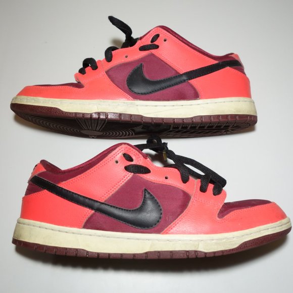 Nike SB Dunk Laser Crimson Red Low Top Sneakers w/ Original Box, Size 10.5 - Picture 6 of 10